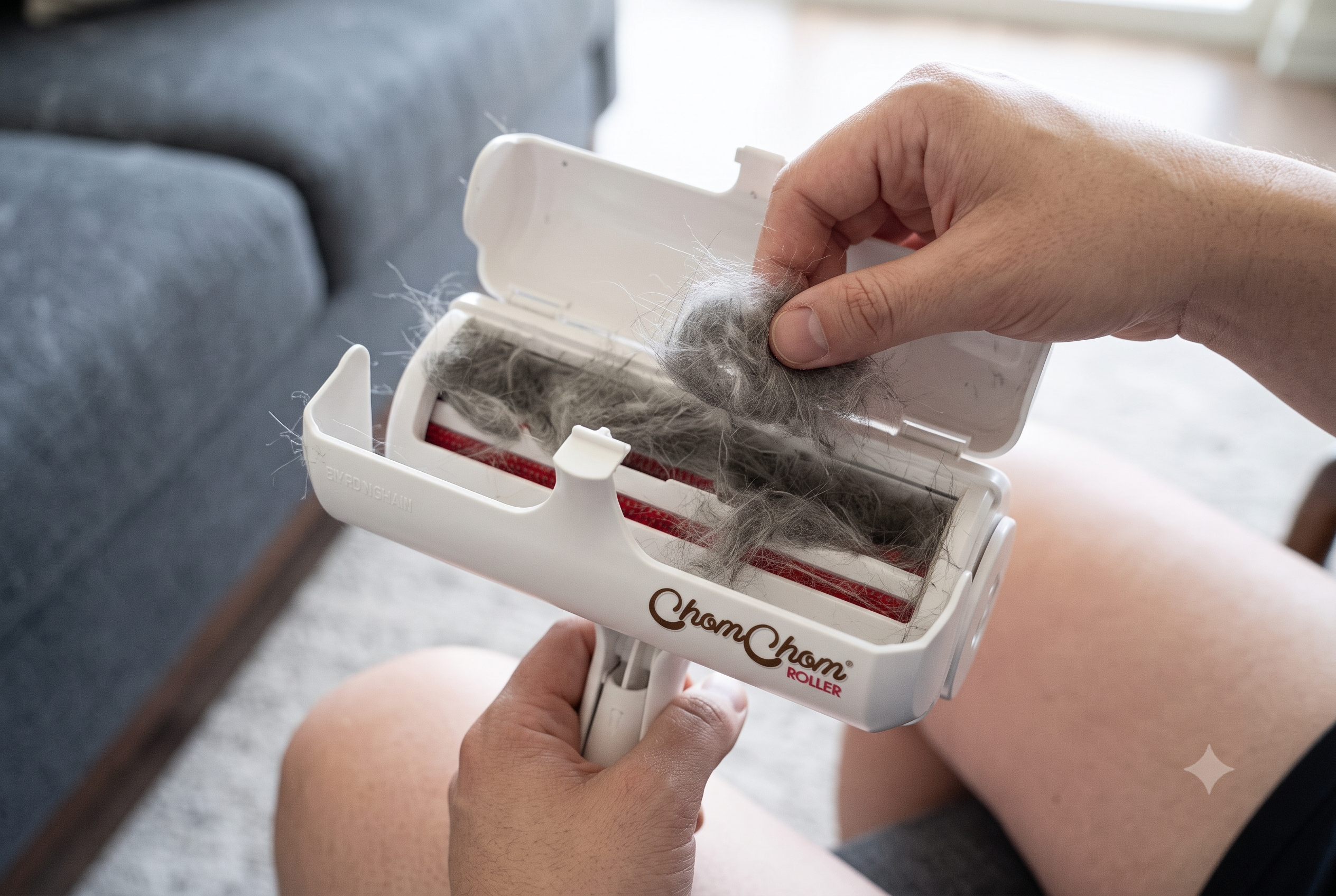 ChomChom Roller hair collection chamber